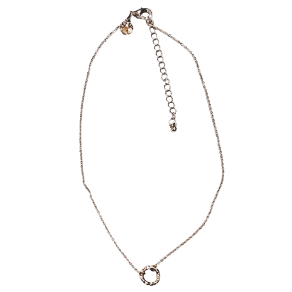 RW&CO Gold Tone Circle Necklace